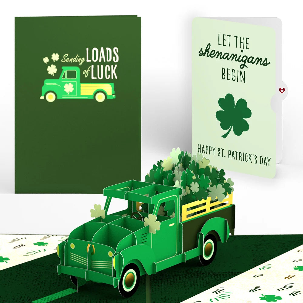 Truckloads of Luck St. Patrick’s Day Pop-Up Card and Jade Clover Shenanigans Sentiment Set