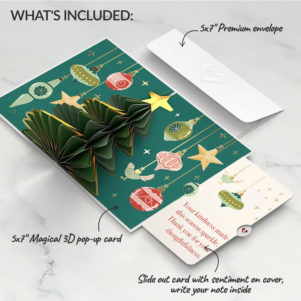 Tis the Season Christmas Tree Pop-Up Card and Sentiment Set