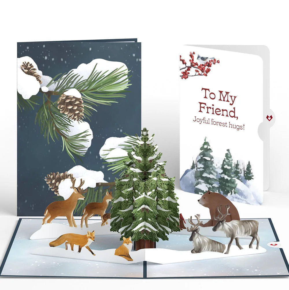 Winter's Eve Vigil Pop-Up Card and Sentiment Set for Friend