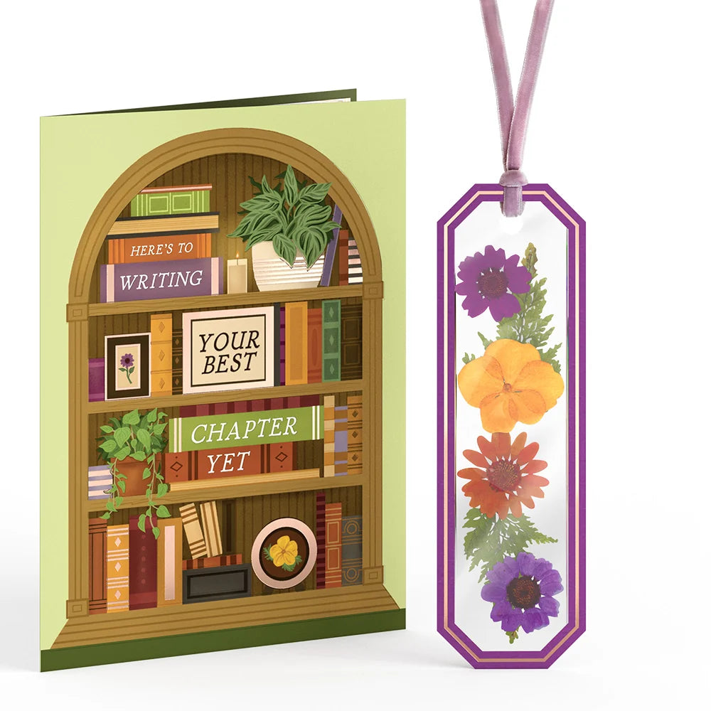Best Chapter Yet Petal Pressed™ Bookmark Card