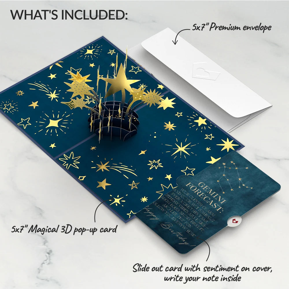 You're a Star Birthday Pop-Up Card and Gemini Zodiac Sentiment Set