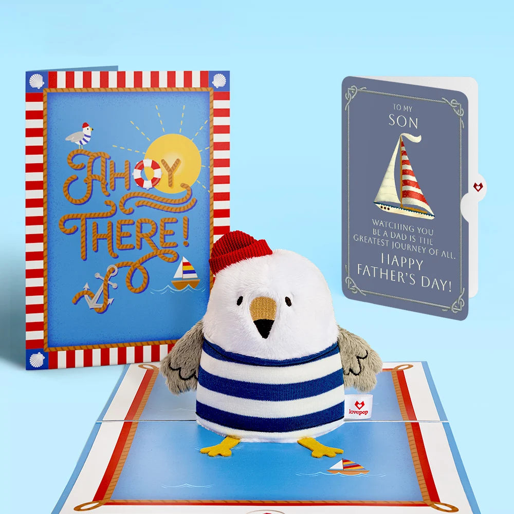'Ahoy There' Father's Day Plushpop Card and Sentiment Set for Son