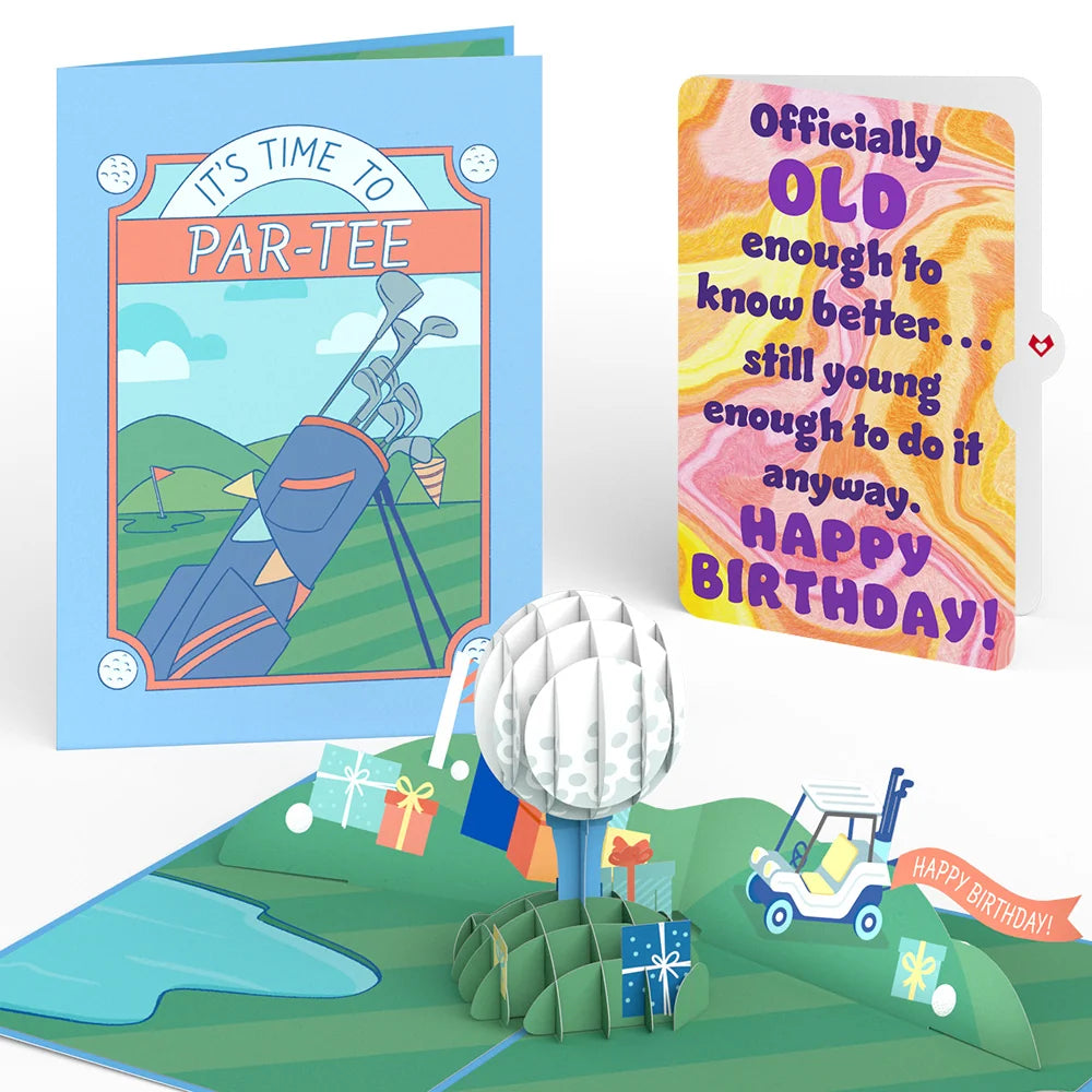 Time to Par-Tee Birthday Golf Pop-Up Card and Sentiment Set