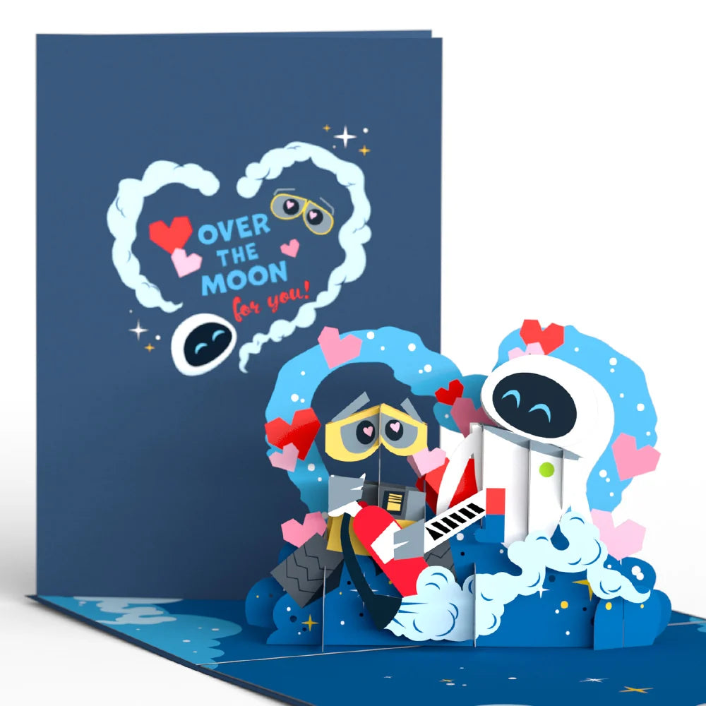 Disney and Pixar's WALL•E Over The Moon For You Pop-Up Card