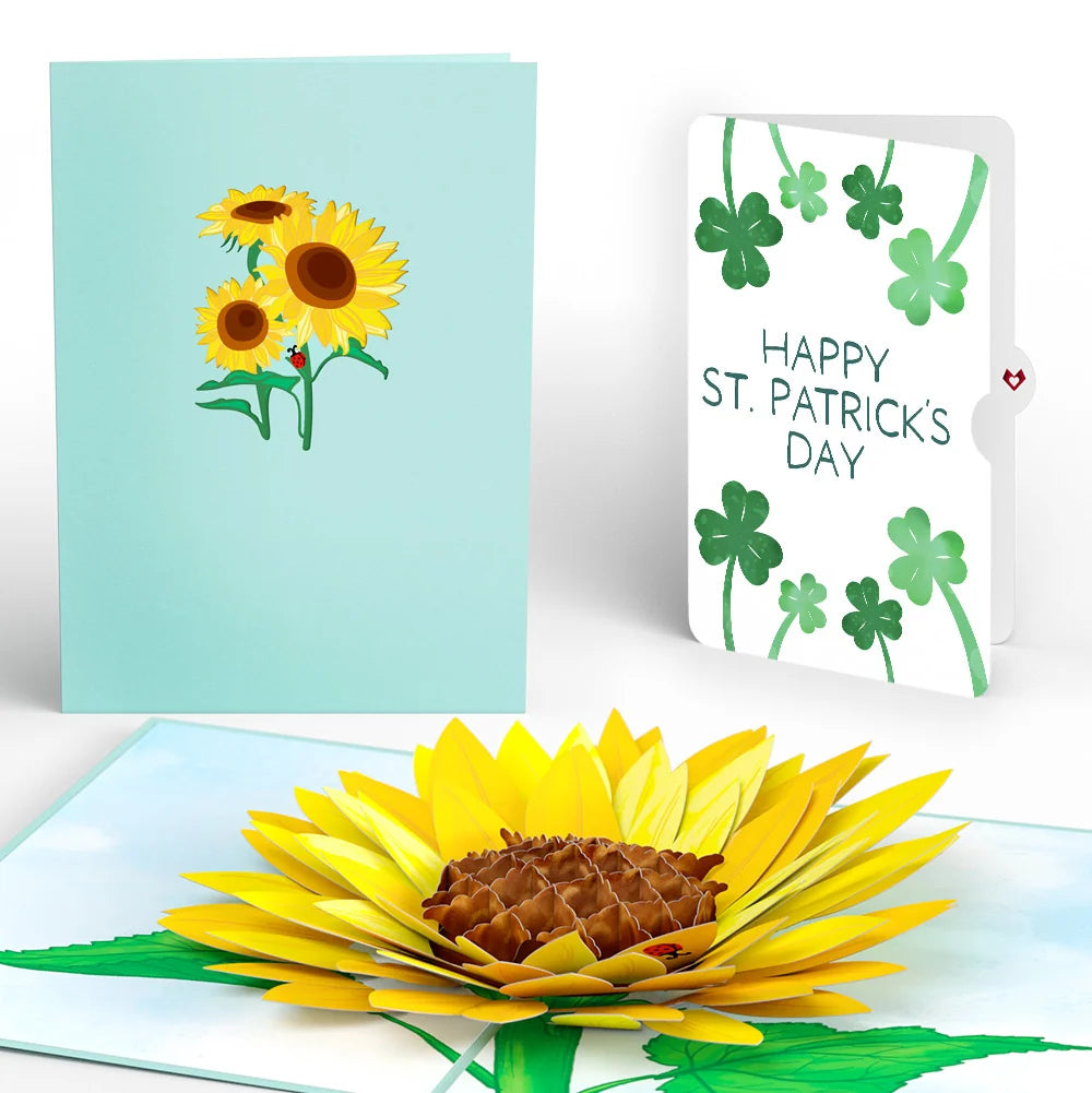 Sunflower Bloom St. Patrick’s Day Pop-Up Card and Sentiment Set