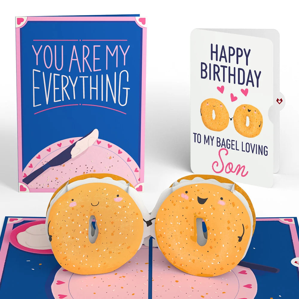 You Are My Everything Bagel Birthday Pop-Up Card and Sentiment Set for Son