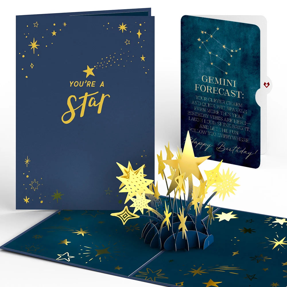 You're a Star Birthday Pop-Up Card and Gemini Zodiac Sentiment Set