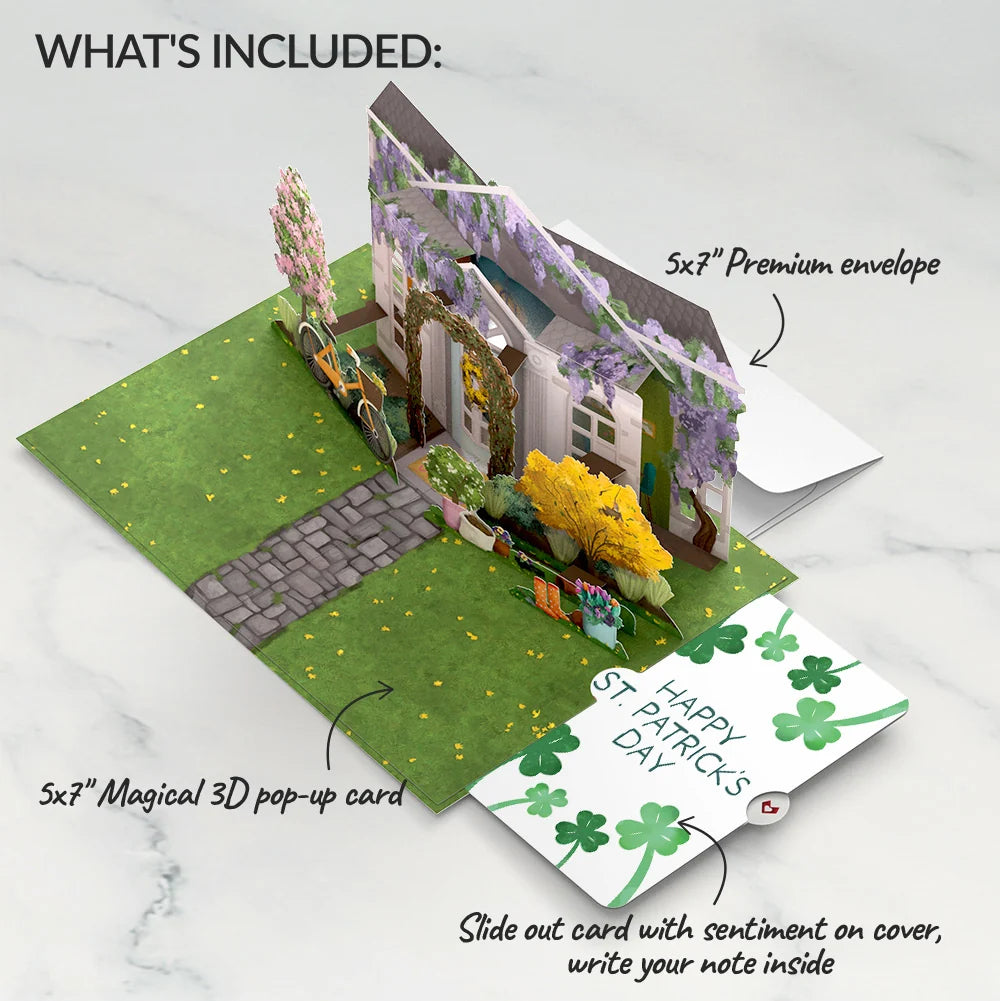 Spring Welcome St. Patrick’s Day Pop-Up Card and Sentiment Set