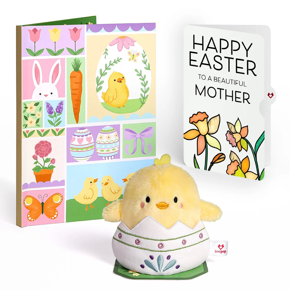 Spring Chick Easter Plushpop Card and Sentiment Set for Mom