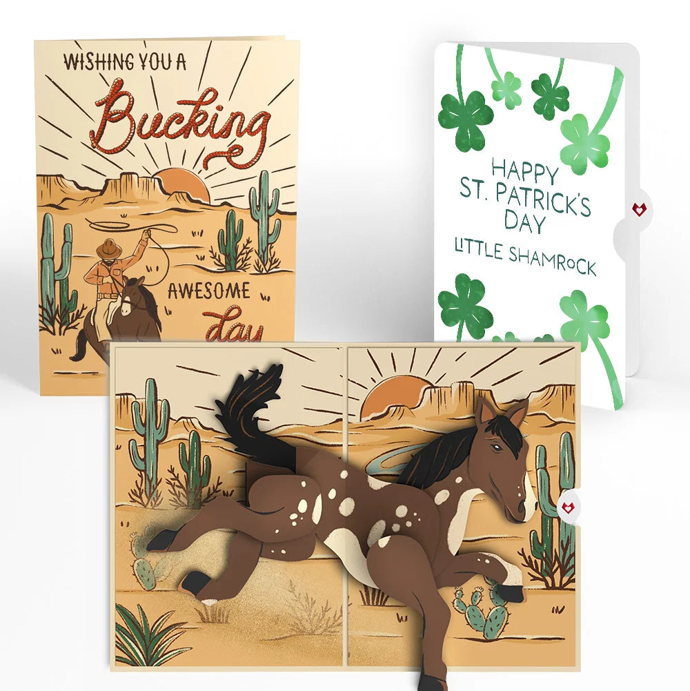 Bucking Awesome Day St. Patrick’s Day Pop-Up Card and Sentiment Set