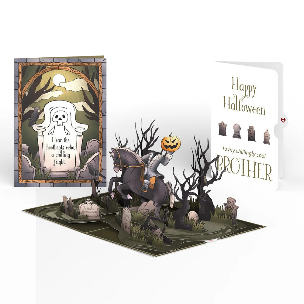 Headless Horseman Halloween Pop-Up Card and Sentiment Set for Brother