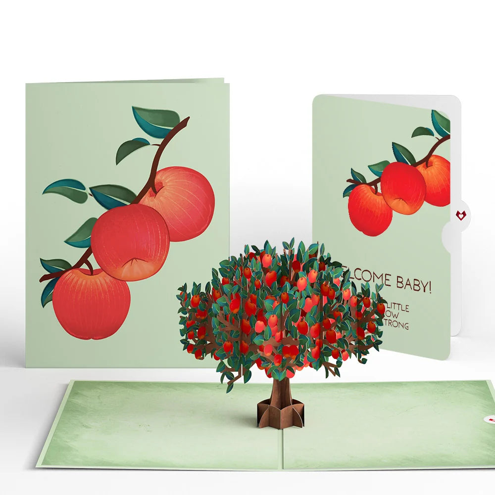 Apple Tree New Baby Pop-Up Card and Sentiment Set