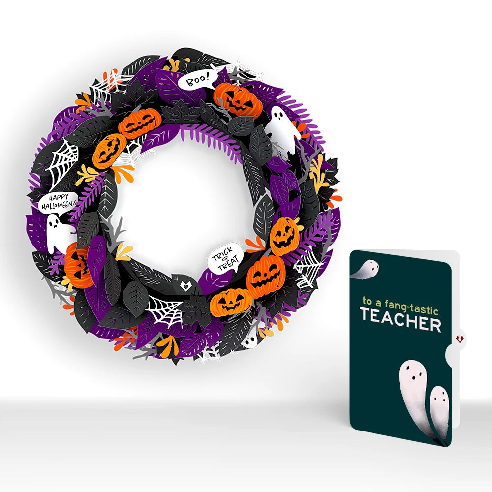 Halloween Wreath and Sentiment Set for Teacher