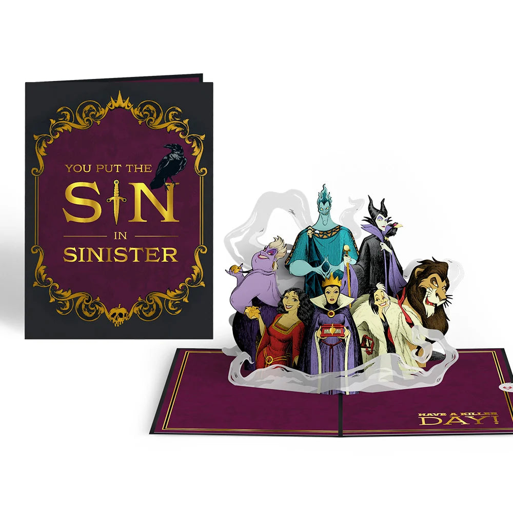 Disney Villains Have a Killer Day Pop-Up Card