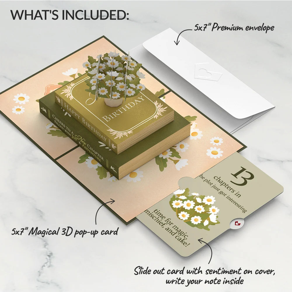 Cheers to a New Chapter 13th Birthday Pop-Up Card and Sentiment Set