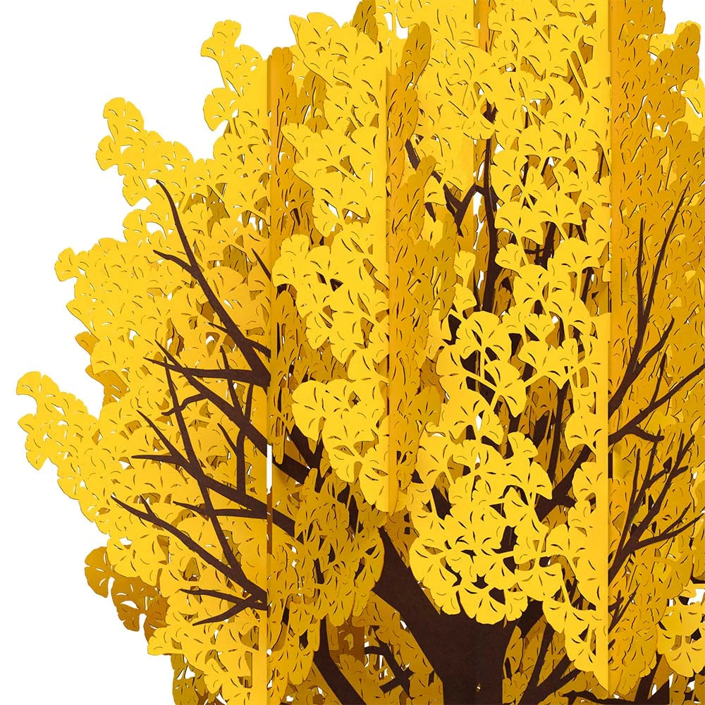 Gingko Biloba Poet Tree Pop-Up Paper Sculpture