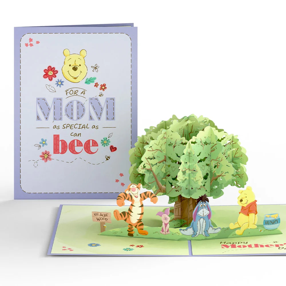 Disney's Winnie the Pooh Special As Can Bee Mom Pop-Up Card & Bouquet Bundle