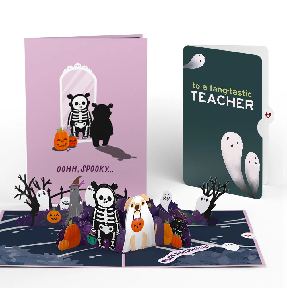 'Oohh, Spooky' Halloween Pop-Up Card and Sentiment Set for Teacher