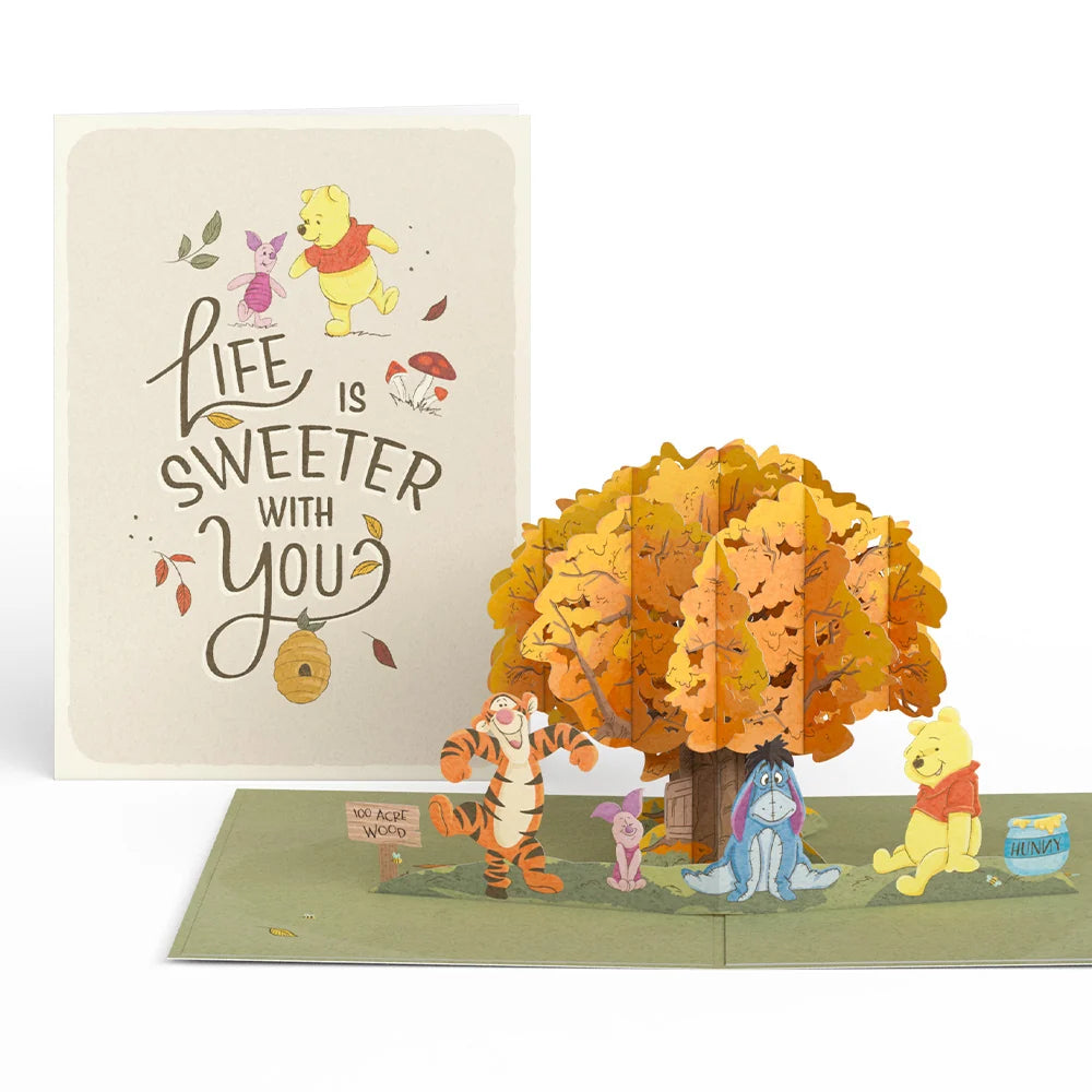 Disney's Winnie the Pooh Life Is Sweeter With You Pop-Up Card
