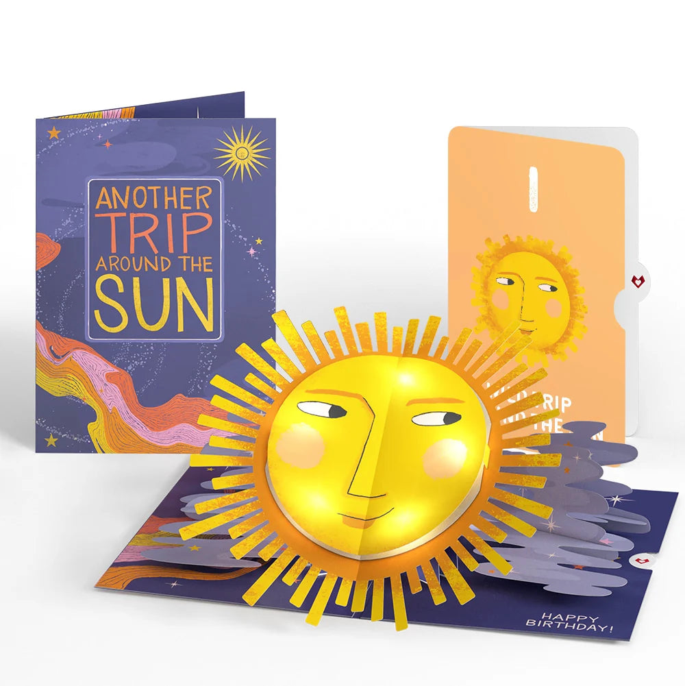 Another Trip Around the Sun 1st Birthday Light-Up Pop-Up Card and Sentiment Set