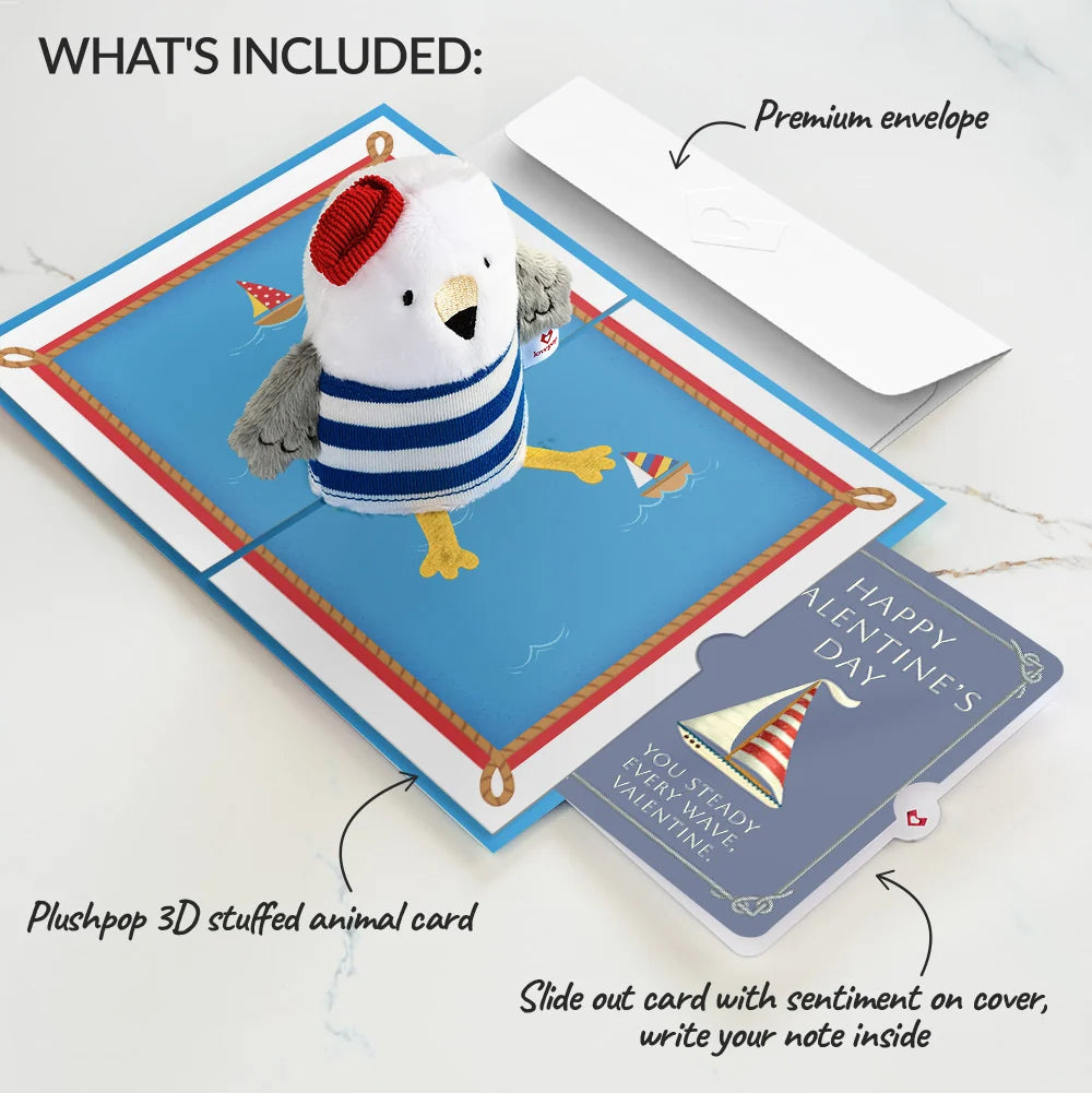 'Ahoy There' Valentine Plushpop Card and Sentiment Set