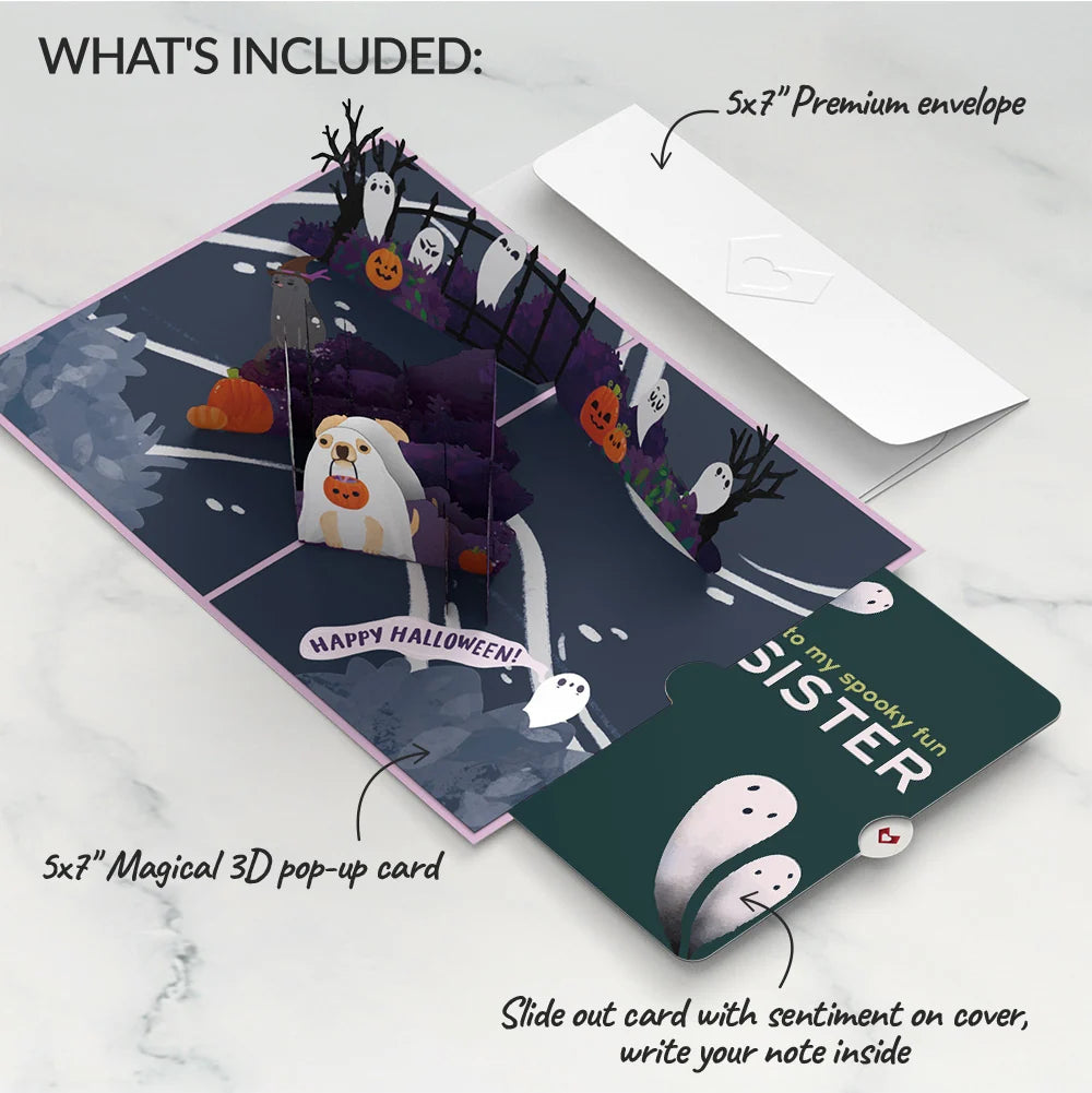 'Oohh, Spooky' Halloween Pop-Up Card and Sentiment Set for Sister