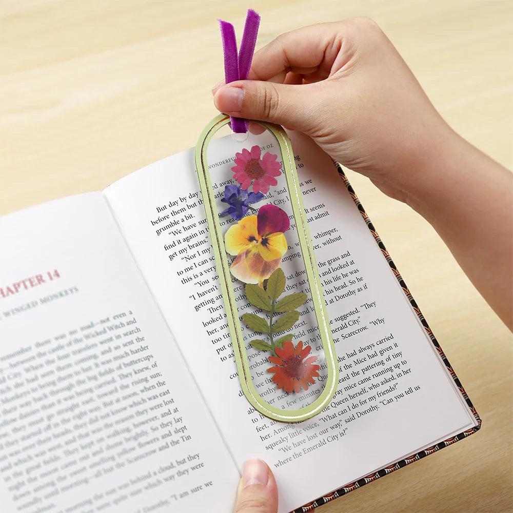 One for the Books Petal Pressed™ Bookmark Card